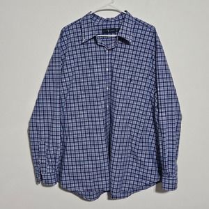 Ralph Lauren Shirt Mens 3XB Plaid Casual Button‎ Up Long Sleeve Cotton